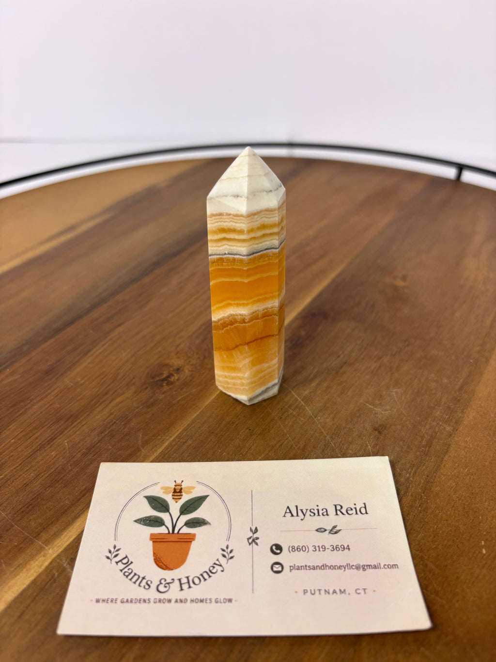 💎Polished Orange Banded Calcite💎