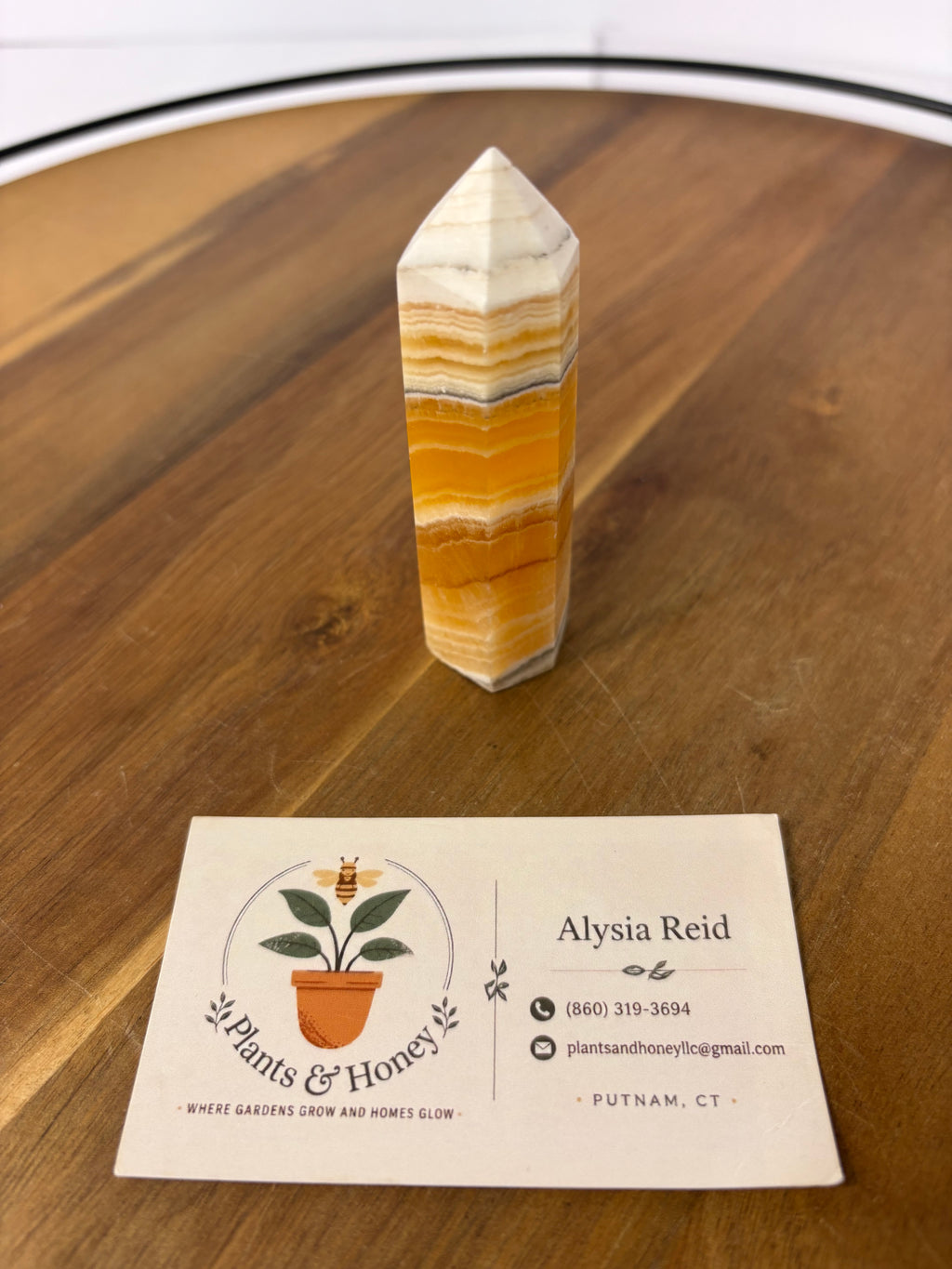 💎Polished Orange Banded Calcite💎