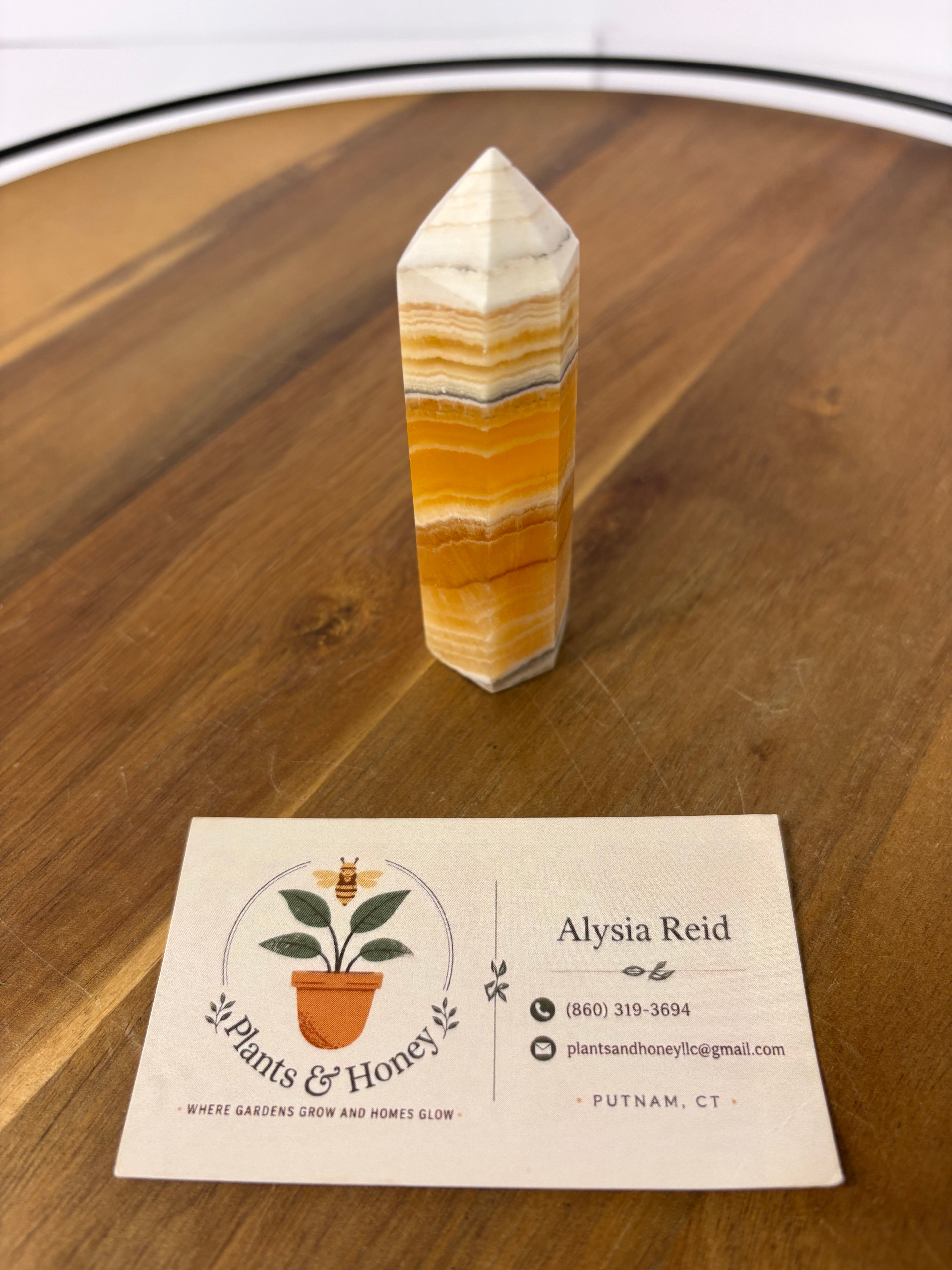 💎Polished Orange Banded Calcite💎
